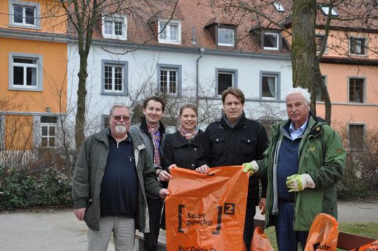 v. links: BBR Rainer Mehner, BBR Kamil Glowatz, Stadträtin Lena Kamrad, Stadtrat Dr. Boris Weirauch,Dr. Rolf Seelinger