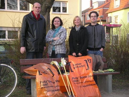 v.l.n.r.: Joachim Kamrad, Katharina Ristau, Malin Melbeck, Christian Schultze 